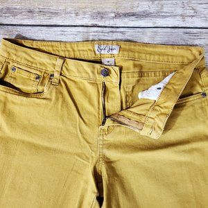 Earl jeans straight leg mustard yellow Sz 12